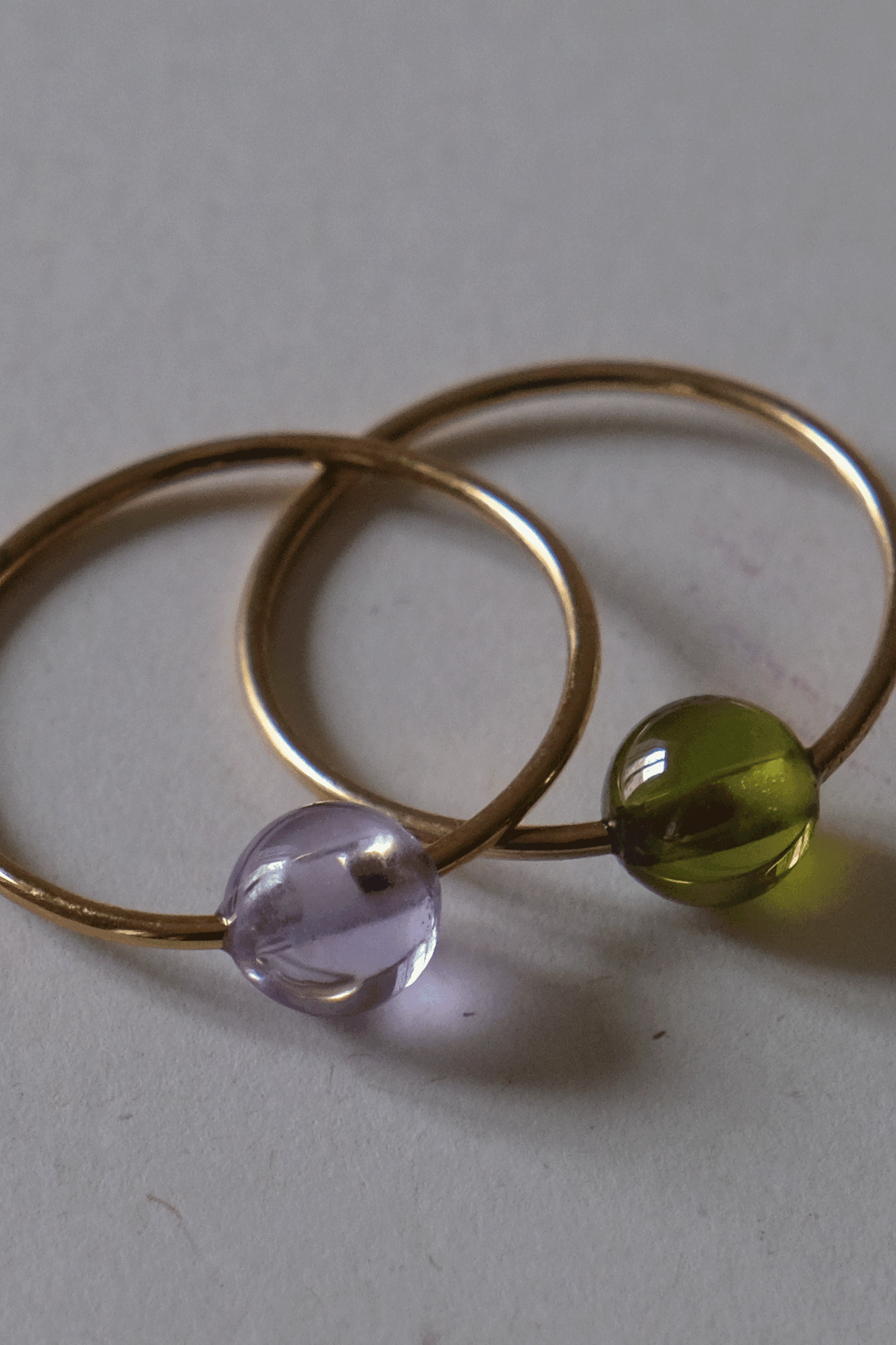 Anillo compromiso - Turmalina & Amatista